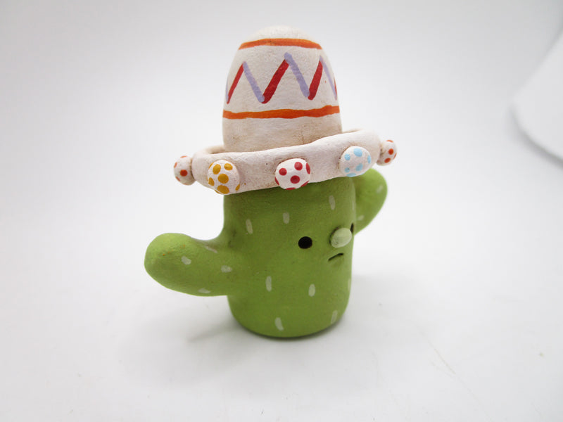 Cinco de mayo mini cactus with sombrero- misc – pumpkinseeds folk art by  janell berryman