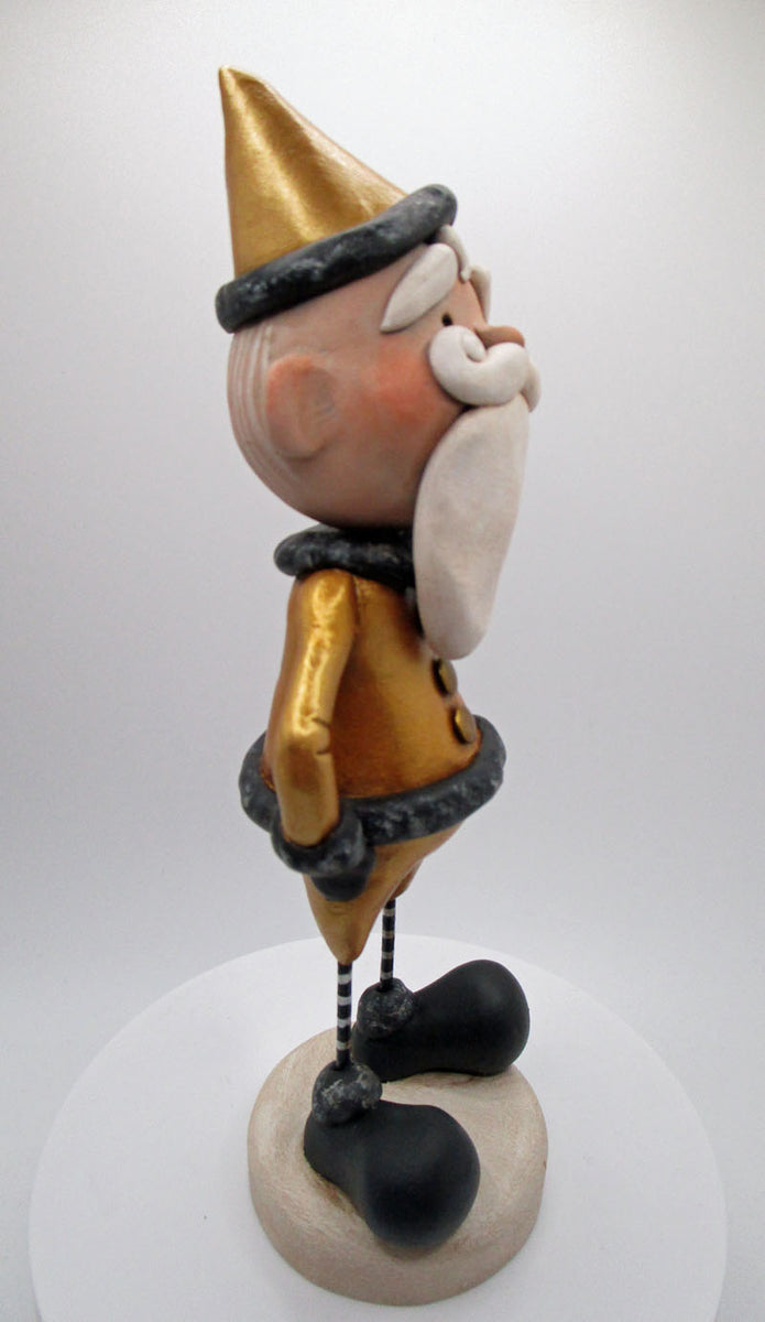 Christmas Santa Claus gold and black so handsome! – pumpkinseeds