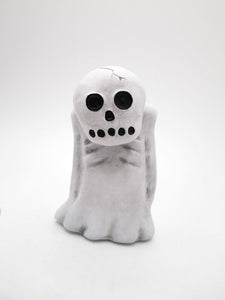 Halloween Skeleton man with ghost like body creepy!