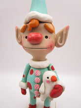 Christmas big Elf with snowman friend