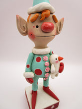 Christmas big Elf with snowman friend