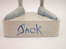 Christmas folk art tall Jack Frost with snowman