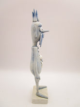 Christmas folk art tall Jack Frost with snowman