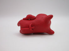 Halloween folk art small laying down kid red devil costume - one of a kind, signed