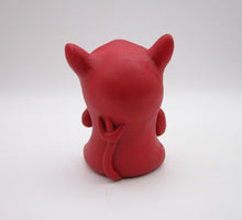 Halloween folk art small sitting kid red devil costume - one of a kind, signed