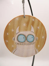 Christmas wood ornament Yeti monster 2025 sale price