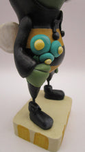 Spring folk art zombie in bee costume "ZOMBEE"
