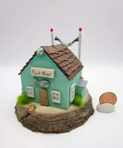 Summer folk art Ocean wood 