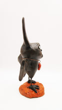 Halloween folk art BAT character with 31 heart charm