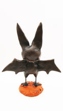 Halloween folk art BAT character with 31 heart charm