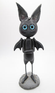 Halloween dark gray BAT with amazing eyes