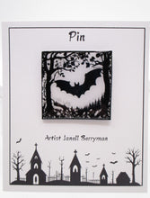 Halloween black white glossy resin coated PIN misc