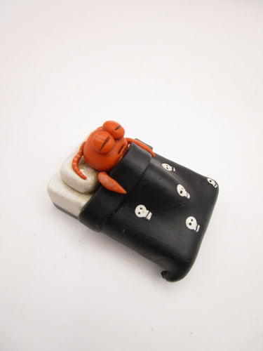 Halloween folk art sleeping bed bug