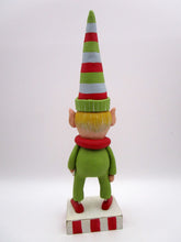 Christmas folk art boy ELF - one of a kind, signed