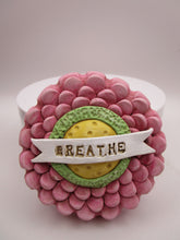 Spring folk art WALL FLOWER "breathe" pink petals