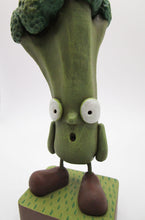 Garden character BROCCOLI man! Cute summer time folk art misc