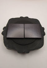 Valentines or anytime MAGNET decorative "Broken heart" framed stitched heart