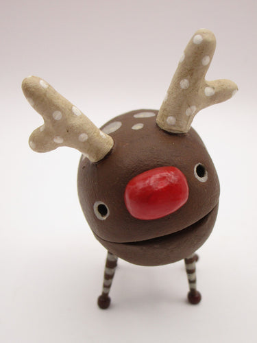 Mini or small Christmas reindeer monster character ever so cute