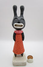 Dark bunny textured flower dress misc