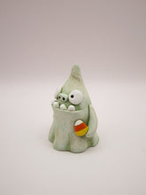 Halloween folk art monster zombie like ghost with candy corn