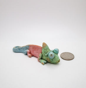 Little chameleon in pastel colors SO cute!  misc