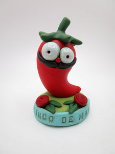Cinco de mayo red chili pepper character - misc