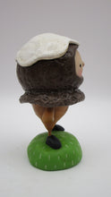 Summer folk art CHOCOLATE ice cream kid