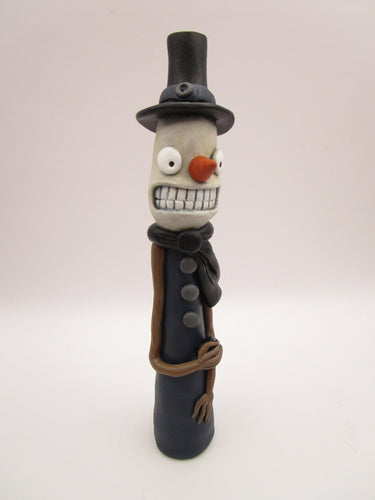 Christmas creepy snowman naughty or nice? Lump of coal