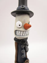 Christmas creepy snowman naughty or nice? Lump of coal