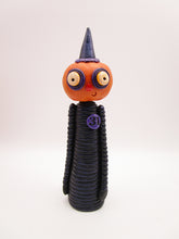 Halloween folk art creepy pumpkin man with special finish