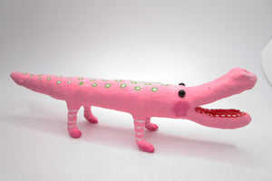 COTTON SPUN pink alligator