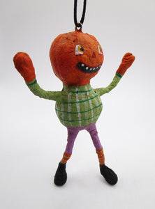 NEW spun cotton HALLOWEEN ornament Pumpkin man