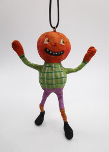 NEW spun cotton HALLOWEEN ornament Pumpkin man