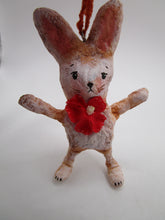 NEW spun cotton SMALL Easter bunny rabbit ornament