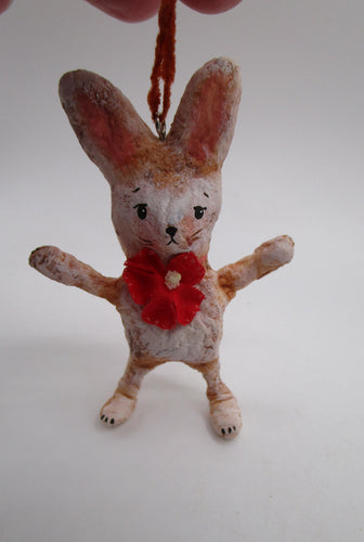 NEW spun cotton SMALL Easter bunny rabbit ornament