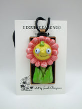 I Double Dare You – Smiling Pink Flower Girl Pendant Necklace