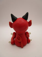 Halloween folk art articulated spooky devil character