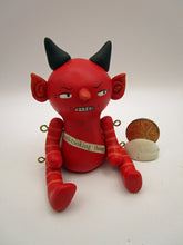 Halloween folk art articulated spooky devil character