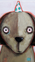 Dog painting 8x10 Brown dog original painting signed