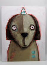 Dog painting 8x10 Brown dog original painting signed