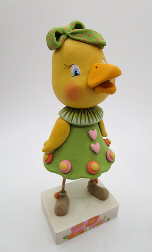 Easter DUCK wearing cute spring flower dress adorable