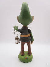 Christmas woodland ELF holding lantern