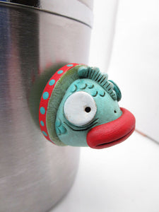 Fish magnet colorful with big textured eyes excellent GIFT misc