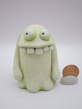 Halloween ghost 5 goofy teeth lime undertone