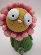 Spring folk art flower girl with ladybug necklace