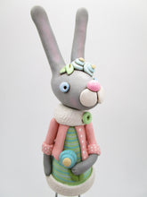 Easter folk art bunny rabbit floral themed