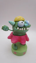 Easter folk art or Spring folk art monster in flower costume