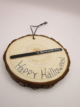 Halloween flying ghost wood painted ornament or for wall