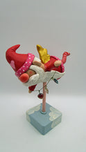 Valentine large flying GNOME with gold painted wings