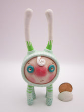 Monster cute with four legs and big horns